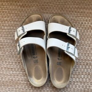 Birkenstock Arizona White Synthetic Leather 41R